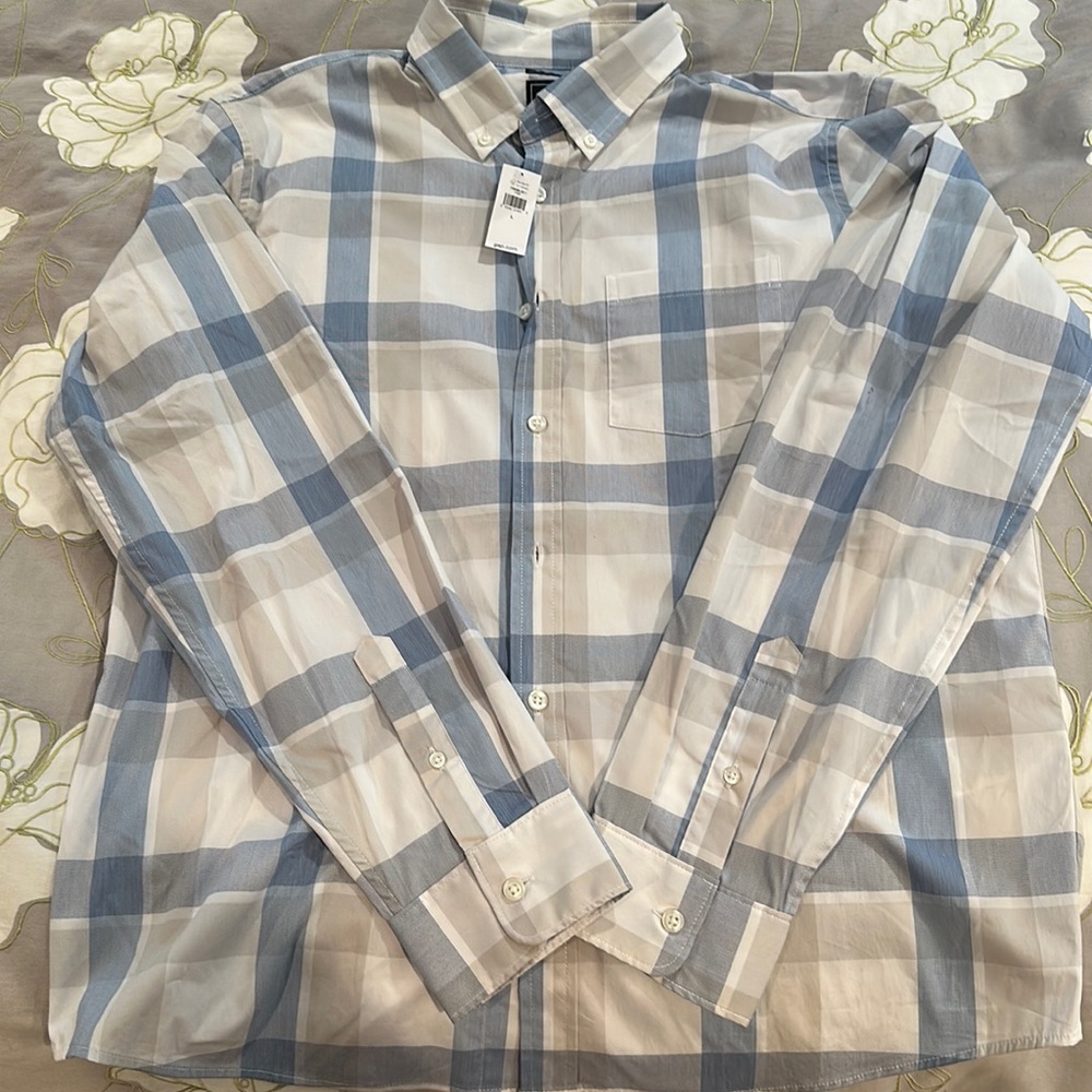 Men’s Gap Untucked fit stretch L/S button down